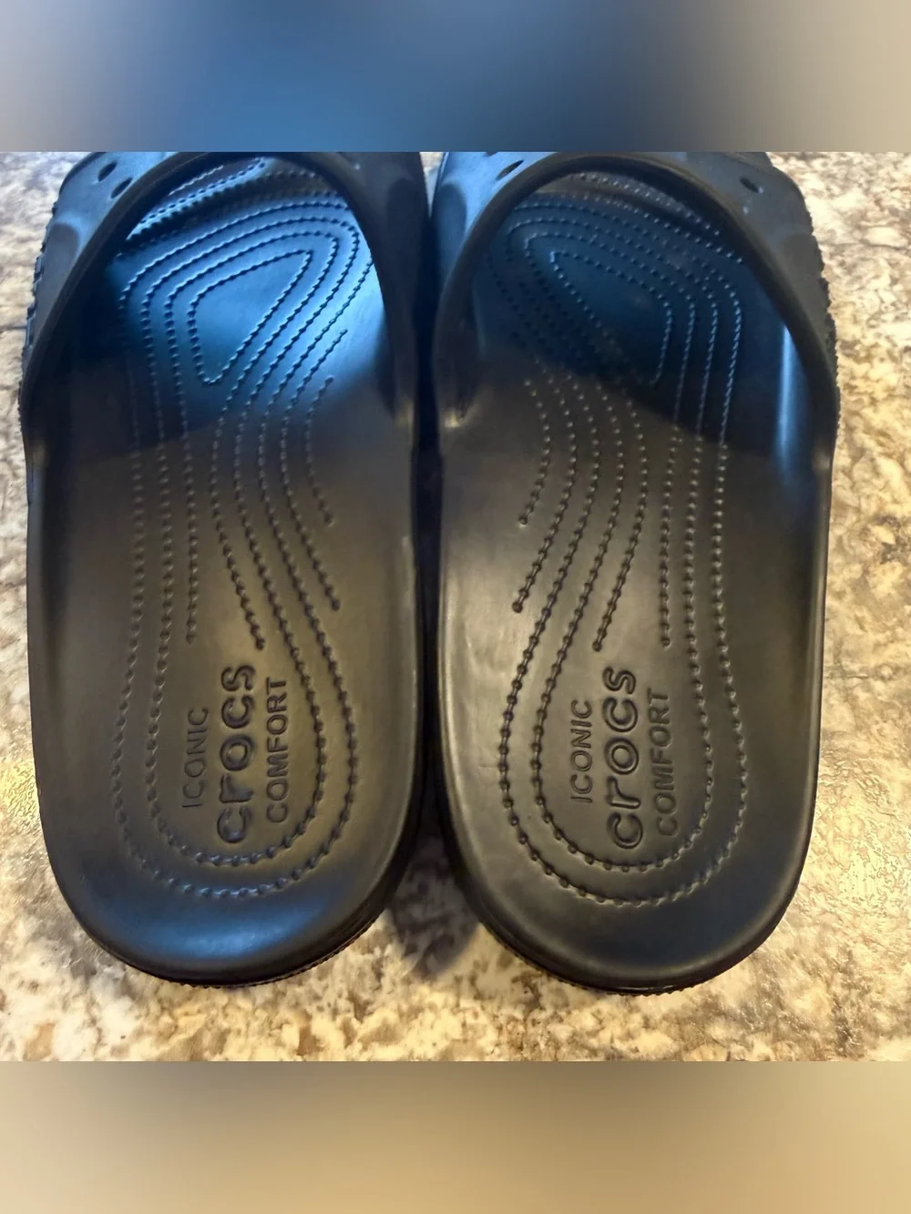 Crocs Baya II Slide Sandals Mens 13 Black Slip On Comfort New!